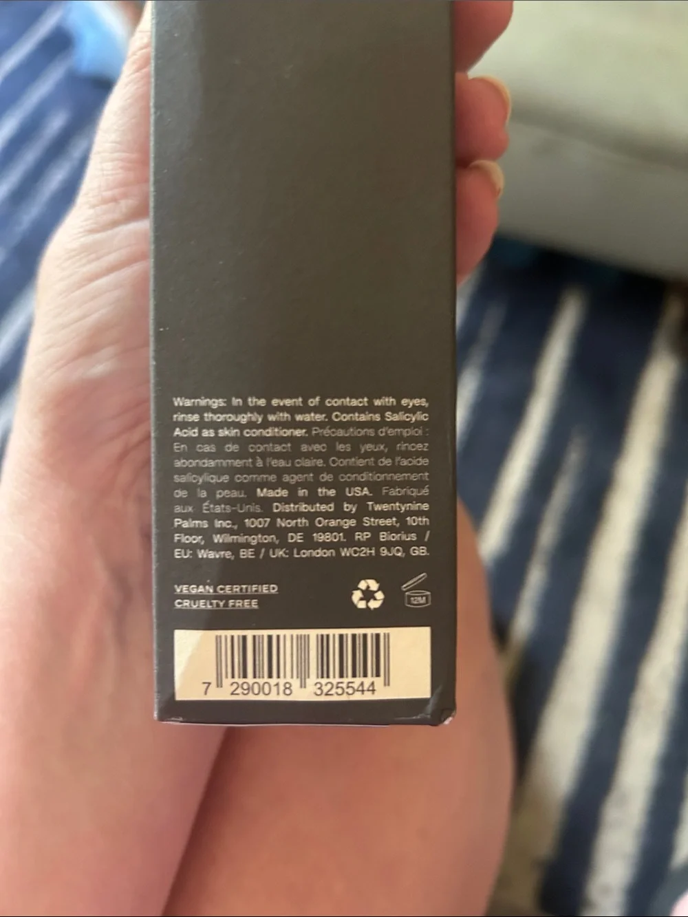 Twentynine palms facial cleanser